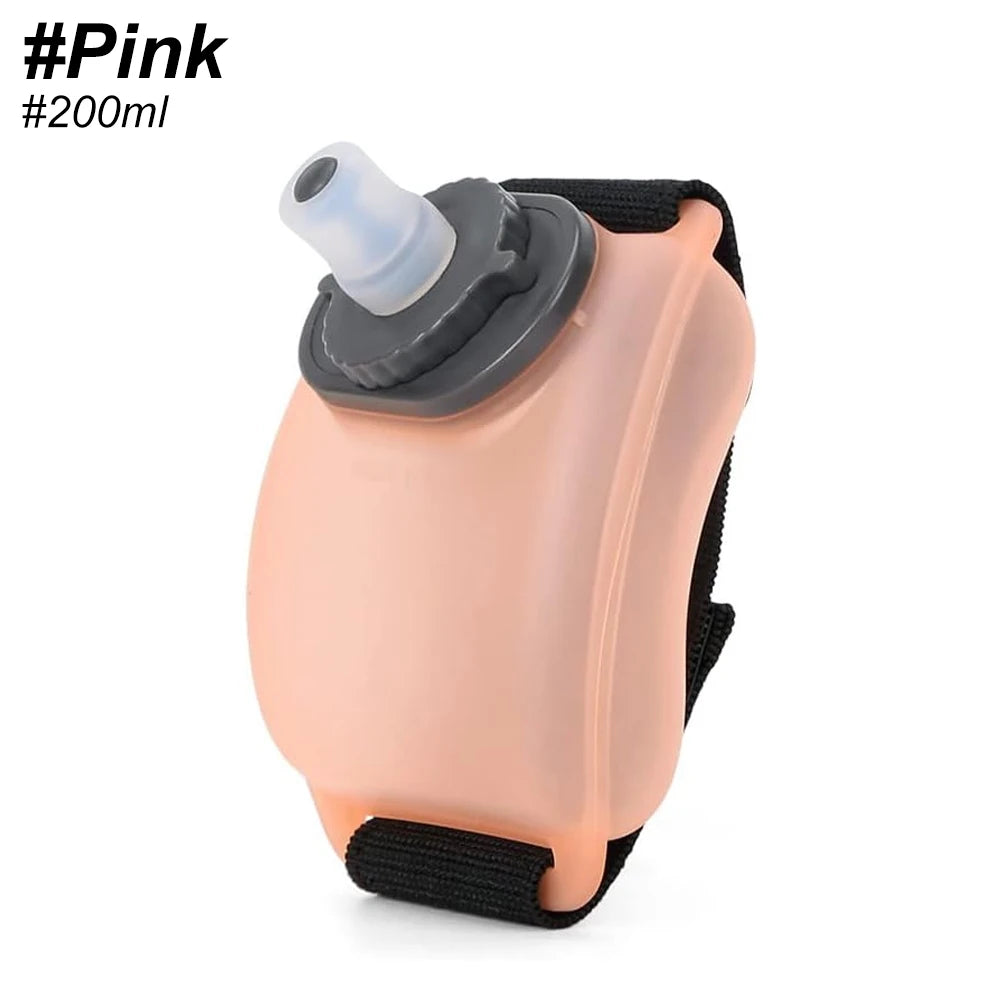 Outdoor Sports Wrist Water Bottle for Cycling Marathon Mountaineering 200Ml Silicone Wearable Sport Water Bottle
