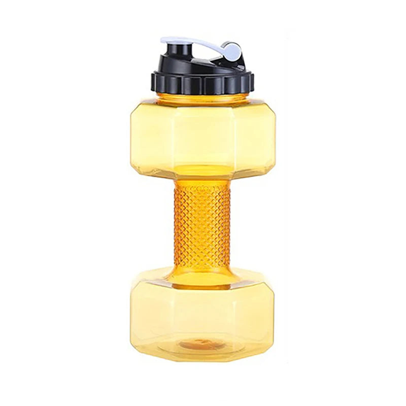 【Peace】2.2L Dumbbell Shaped Kettle Sport Water Bottle Fitness Cycling Water Bottle Creative Summer Water Drinks Bottle