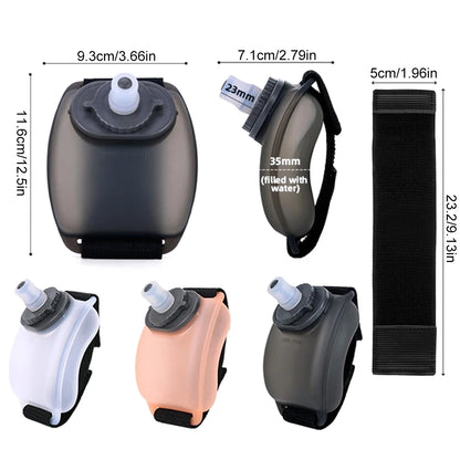 Outdoor Sports Wrist Water Bottle for Cycling Marathon Mountaineering 200Ml Silicone Wearable Sport Water Bottle