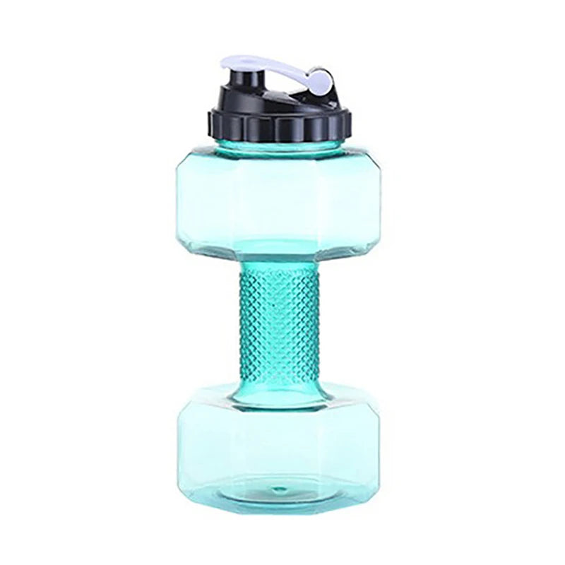 【Peace】2.2L Dumbbell Shaped Kettle Sport Water Bottle Fitness Cycling Water Bottle Creative Summer Water Drinks Bottle