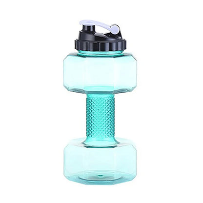【Peace】2.2L Dumbbell Shaped Kettle Sport Water Bottle Fitness Cycling Water Bottle Creative Summer Water Drinks Bottle