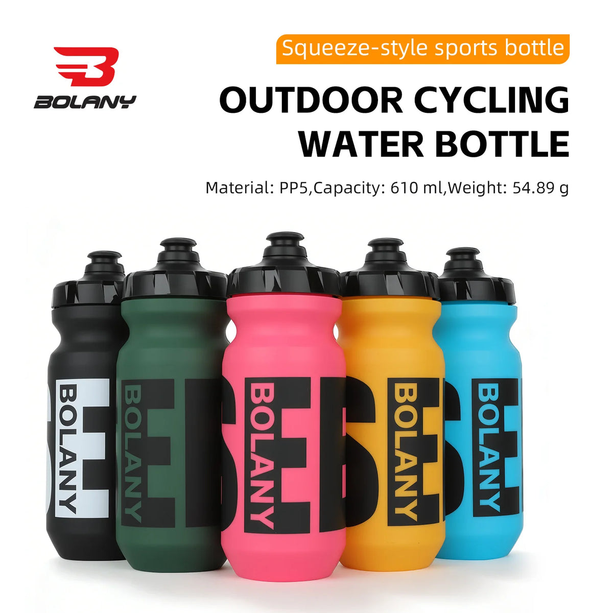 610Ml Water Bottle Cycling PP5 Portable Sport Water Bottle Outdoor Sport Camping Running Sport GYM Bicycle