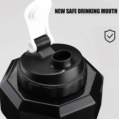 【Peace】2.2L Dumbbell Shaped Kettle Sport Water Bottle Fitness Cycling Water Bottle Creative Summer Water Drinks Bottle