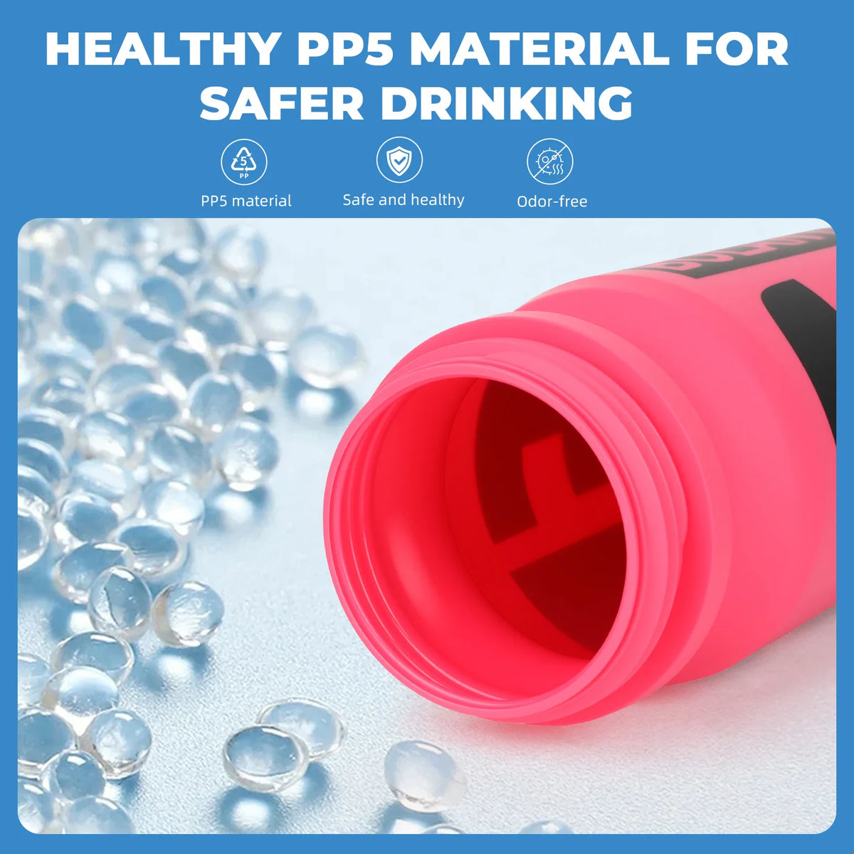 610Ml Water Bottle Cycling PP5 Portable Sport Water Bottle Outdoor Sport Camping Running Sport GYM Bicycle