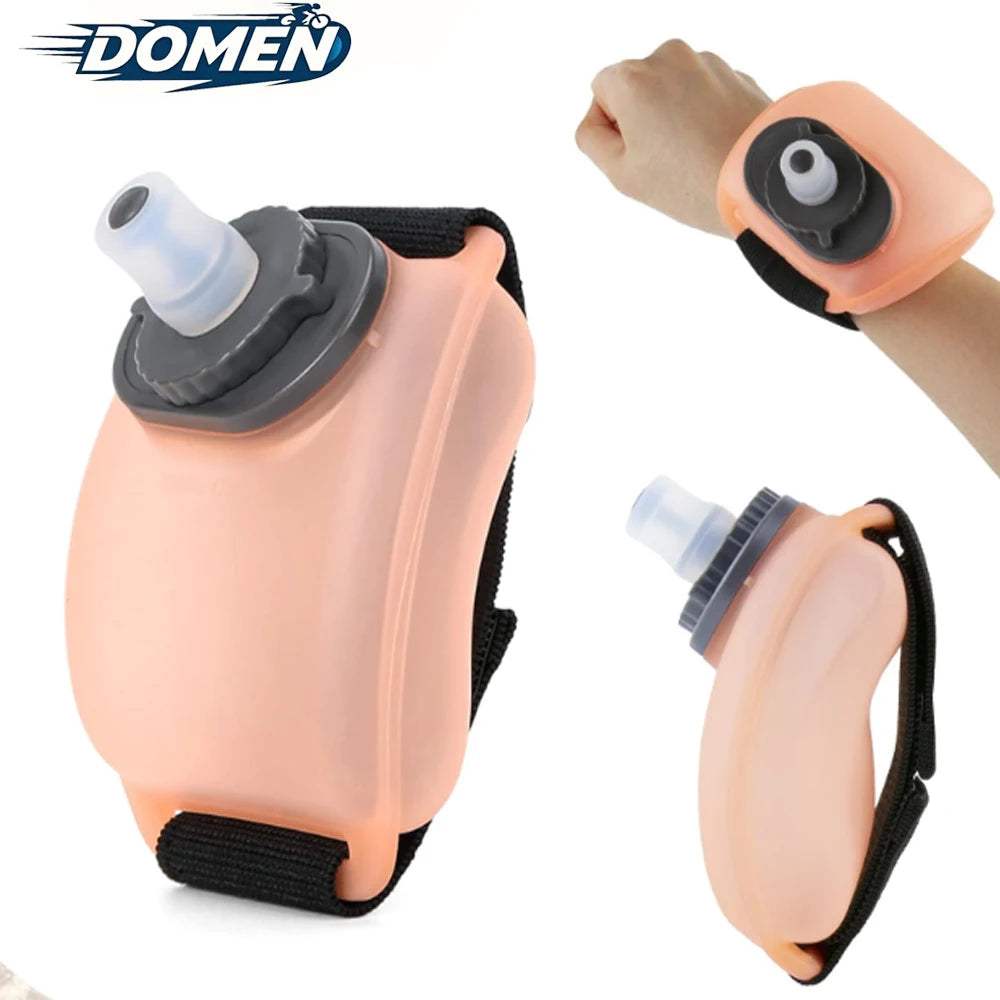 Outdoor Sports Wrist Water Bottle for Cycling Marathon Mountaineering 200Ml Silicone Wearable Sport Water Bottle