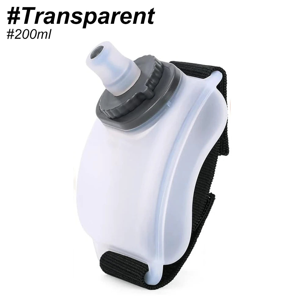 Outdoor Sports Wrist Water Bottle for Cycling Marathon Mountaineering 200Ml Silicone Wearable Sport Water Bottle