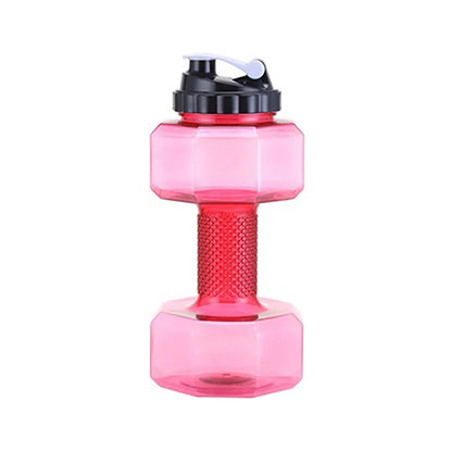 【Peace】2.2L Dumbbell Shaped Kettle Sport Water Bottle Fitness Cycling Water Bottle Creative Summer Water Drinks Bottle